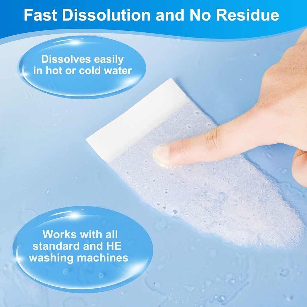 Laundry Detergent Sheets 200 Sheets Fresh Linen Scent Washing Detergent Strips
