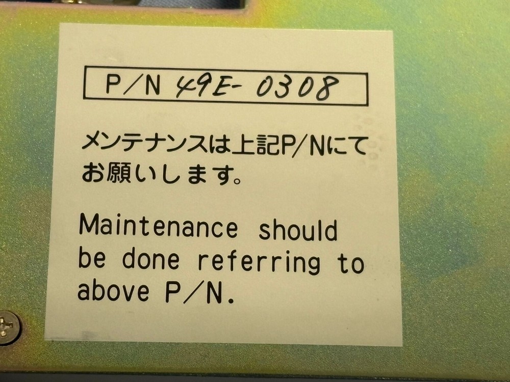Hitachi SEM Scanning Electron Microscope S-2460N Control Module 49E-0308, S5109