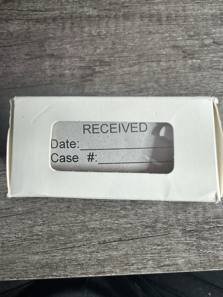 IDEAL 100 Premium Quality Self Inking Stamp -RECEIVED "Date" and "Case #"