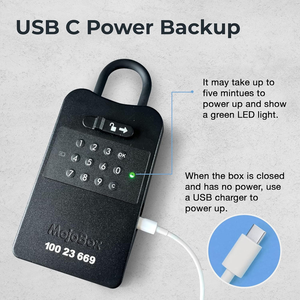 , Digital Lockbox, Bluetooth Key Lockbox, Ios/Android App Remotely Generates Off