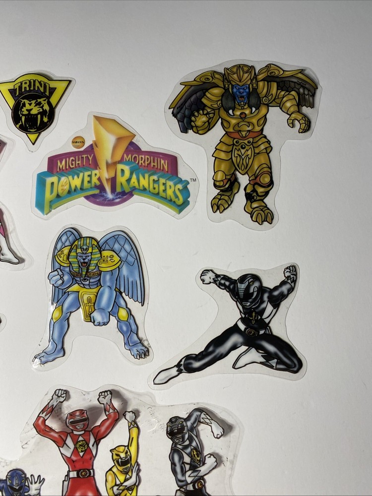 1994 Mighty Morphin Power Rangers Window Clings
