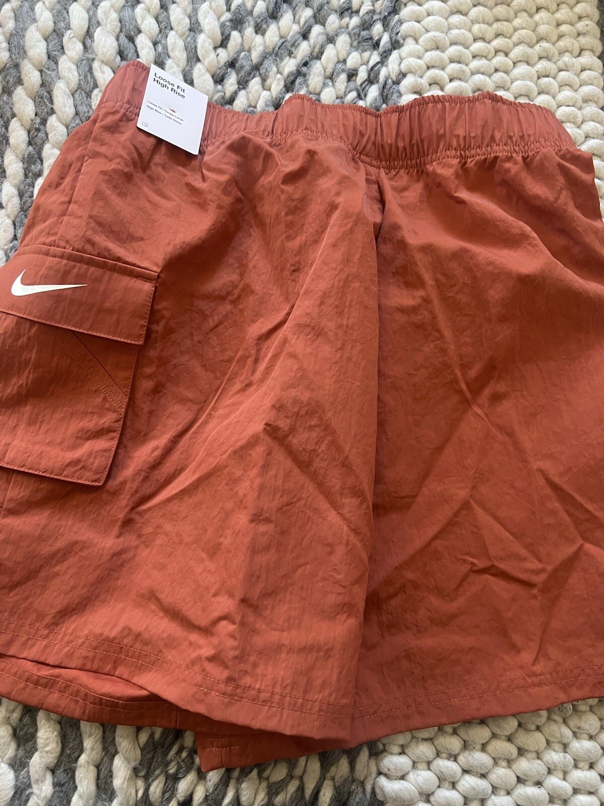 NWT Women's Nike Loose Fit High Rise Woven Cargo Shorts DM6247 Sz S-XL $52