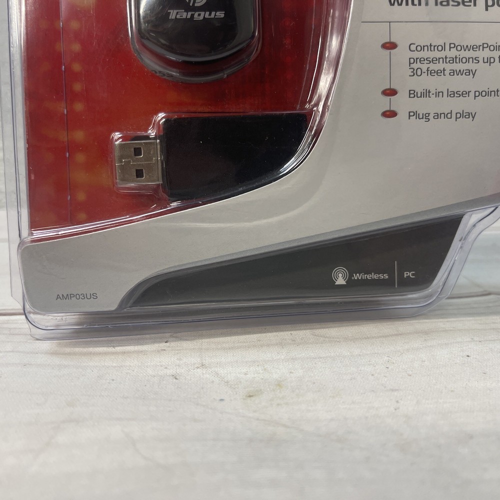 Targus Wireless Presenter Laser Pointer Remote AMP03US New in OEM Packaging