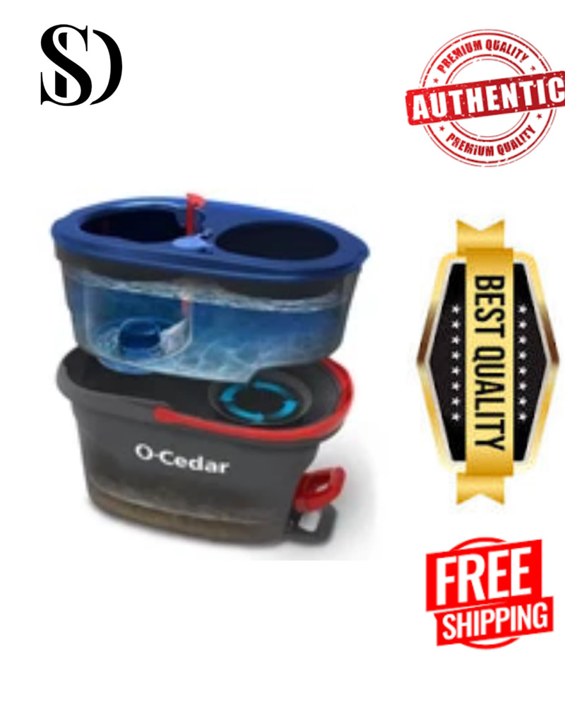 O-Cedar Easywring Rinseclean Microfiber Spin Mop & Bucket Floor Cleaning System,