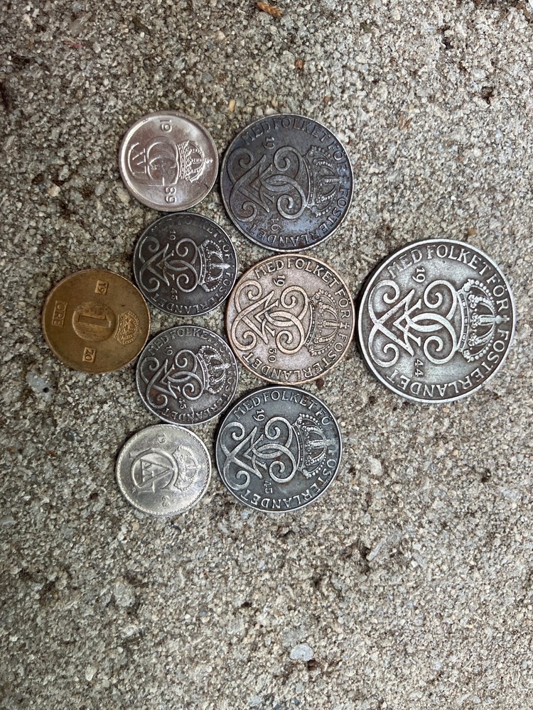 Very old antique swedish money