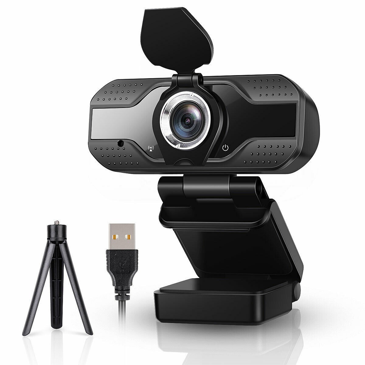 Gesma 1080P Webcam with Built-in Microphone Privacy Cover For PC Laptop Desktop