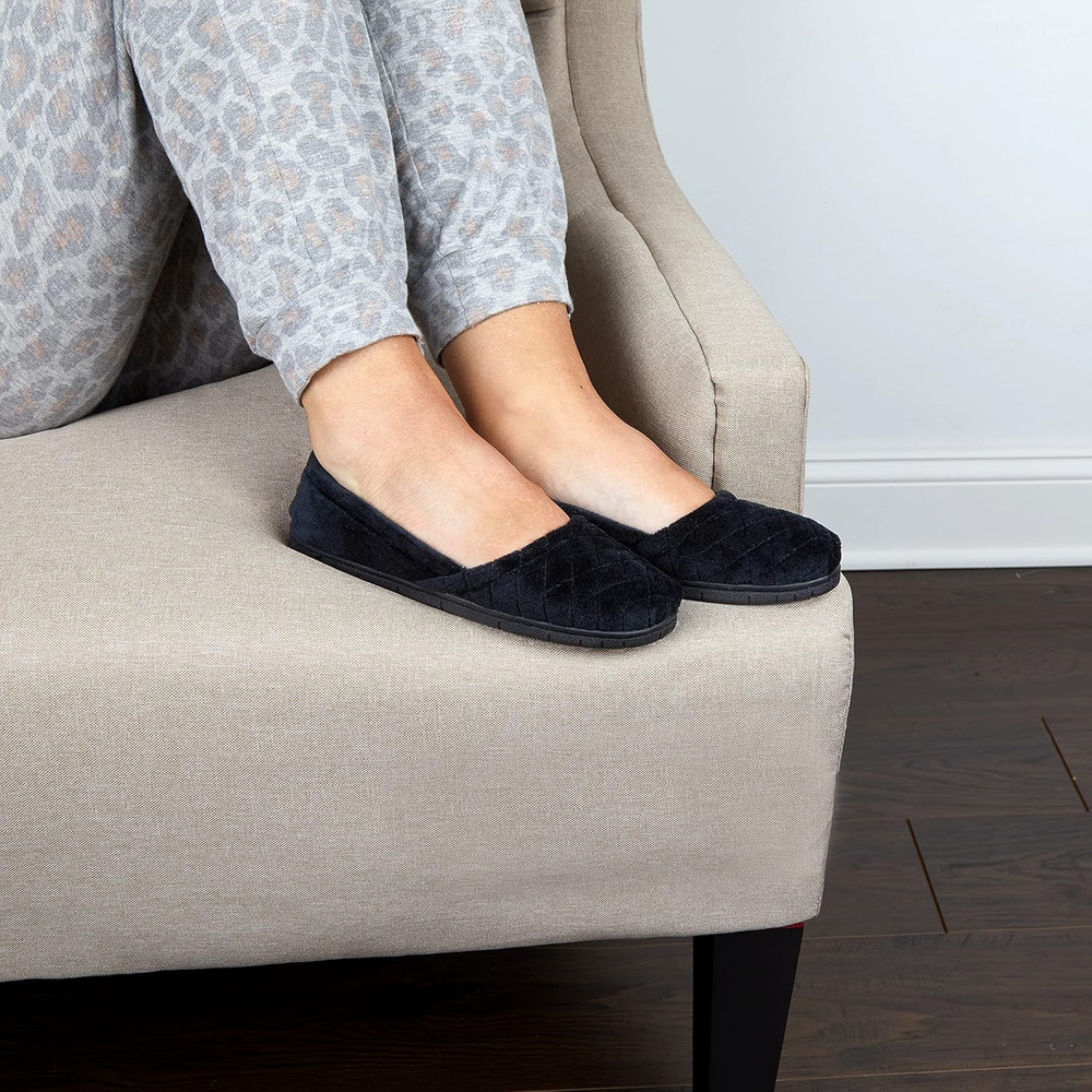 Women'S Microfiber Velour A-Line Flat