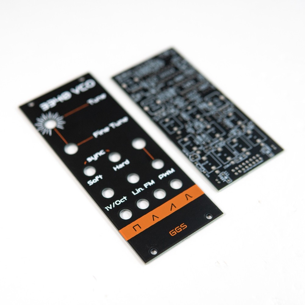 3340 VCO / Eurorack / PCB + Front Panel / DIY Synth / Oscillator / Synthesiser