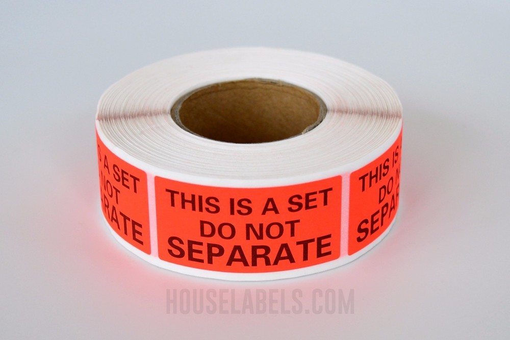 3 Rolls ; 500 Labels Per Roll 1" x 2" This Is A Set Do Not Separate Labels