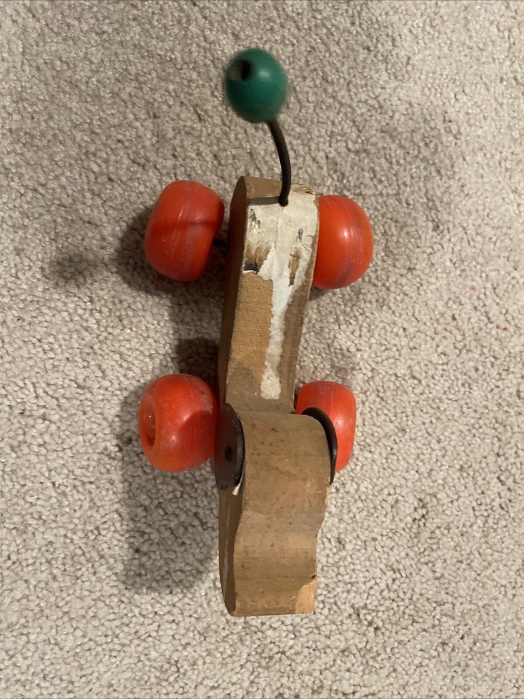 Pull Toy wooden dog