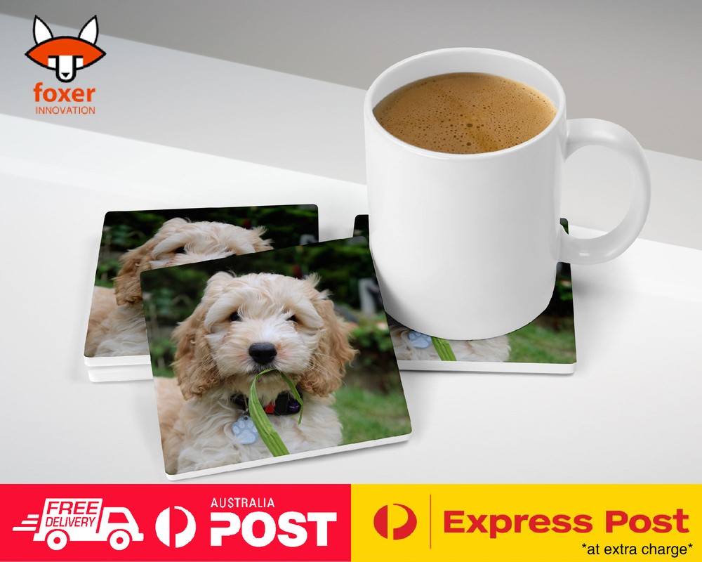 COASTER COFFEE DRINKING MAT|POODLE DOG 14