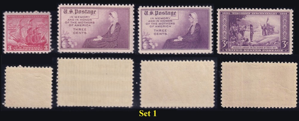 #736-739 1934 Commemoratives MNH