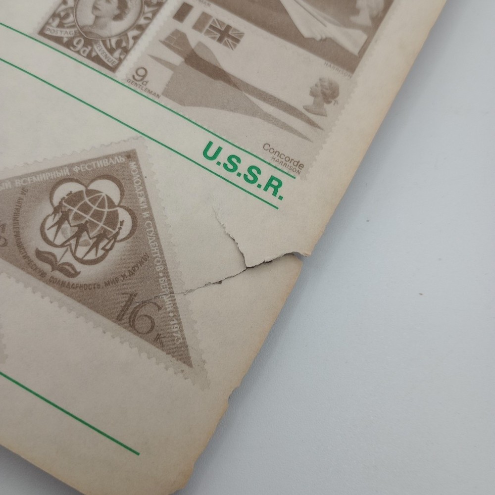 1973 United States Learning Corporation Stamp Album World Explorer READ