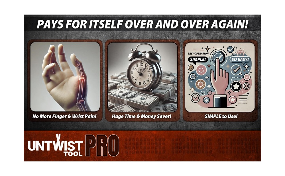 Untwist Tool PRO-COMBO Quickly Separates CAT5e, CAT6, CAT6A, & CAT7