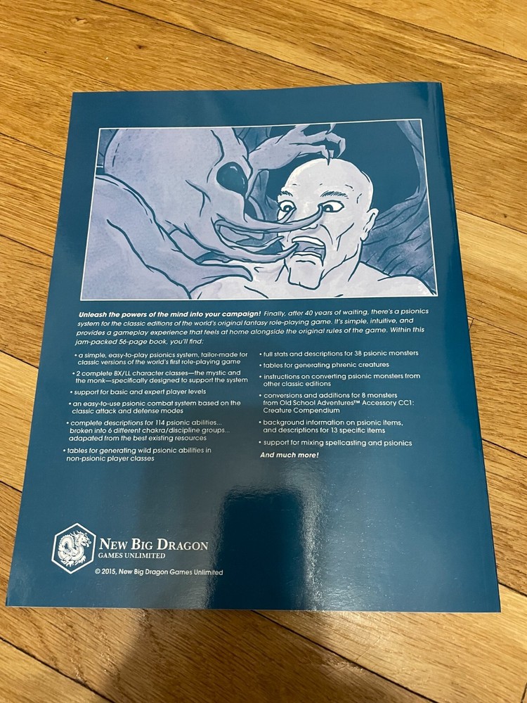Dungeons & Dragons: Basic Psionics Handbook OSR B/X D&D