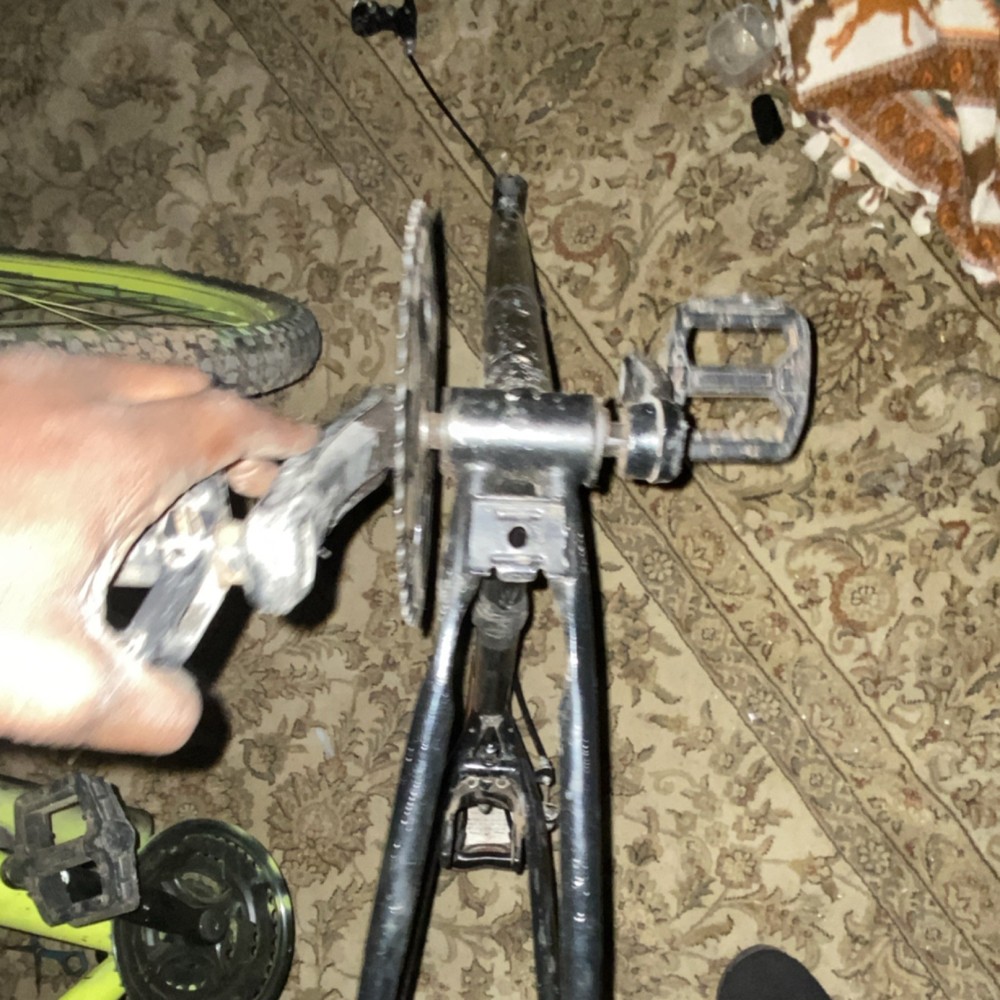 Black Steel Bicycle Frame