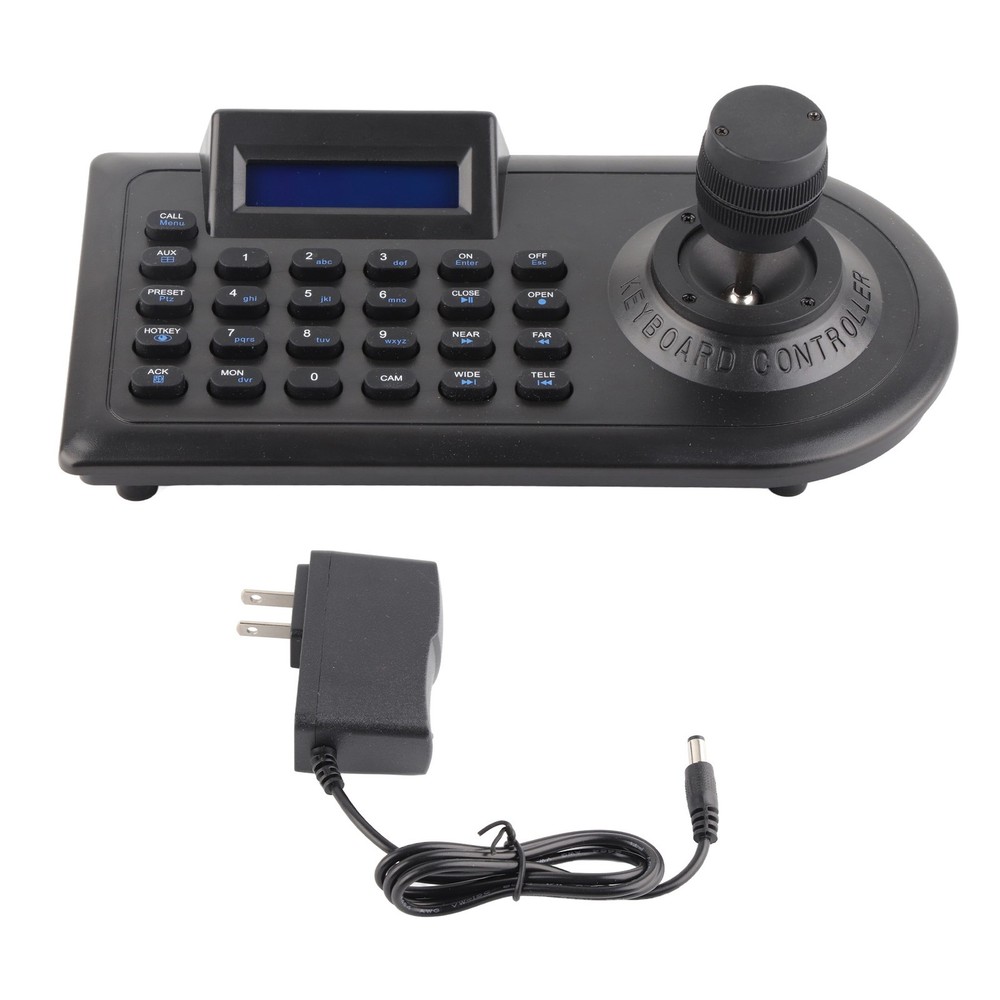 Long Distance PTZ Camera Controller LCD Display Joystick For Surveillance