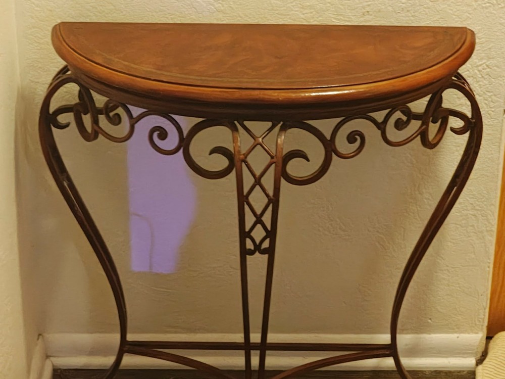 half moon entryway table