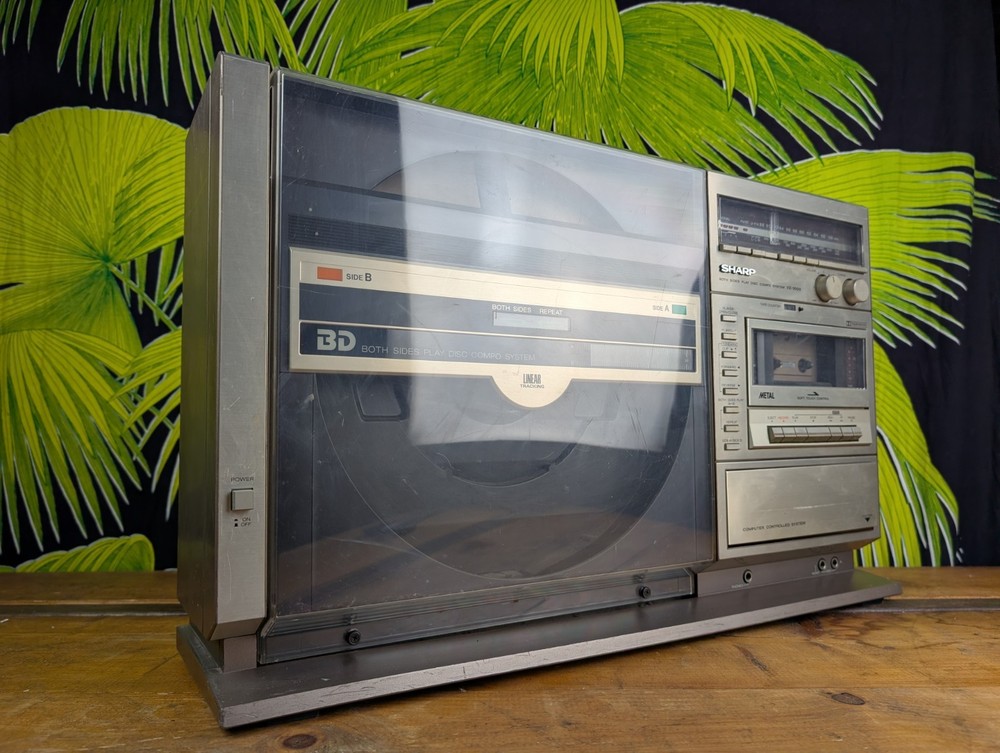 Sharp VZ-3000 Compo System Vintage Retro 1980s Turntable