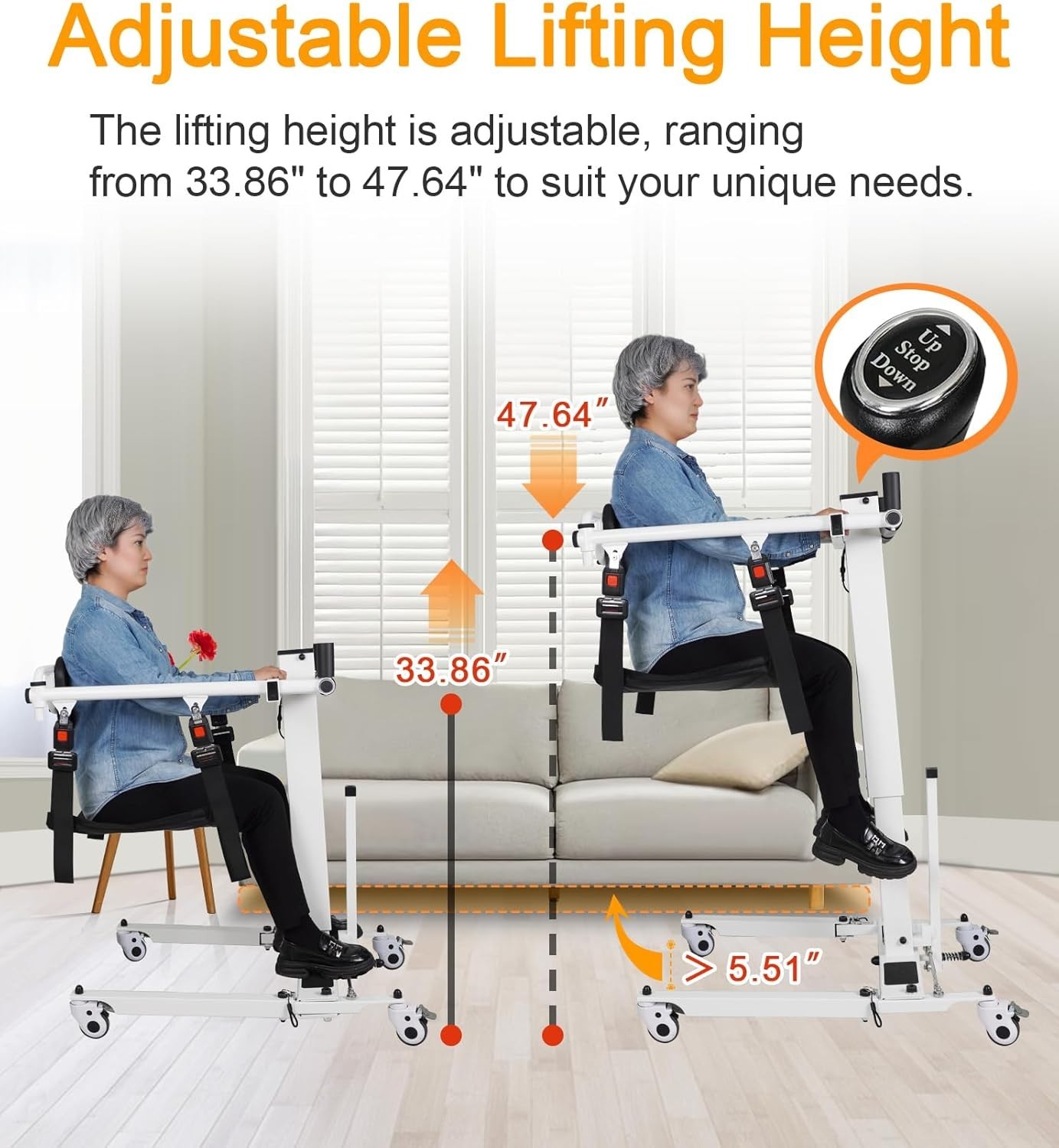 Foldable Electric Patient Lift Chair - Used 80-90% New, Home/Car/Shower