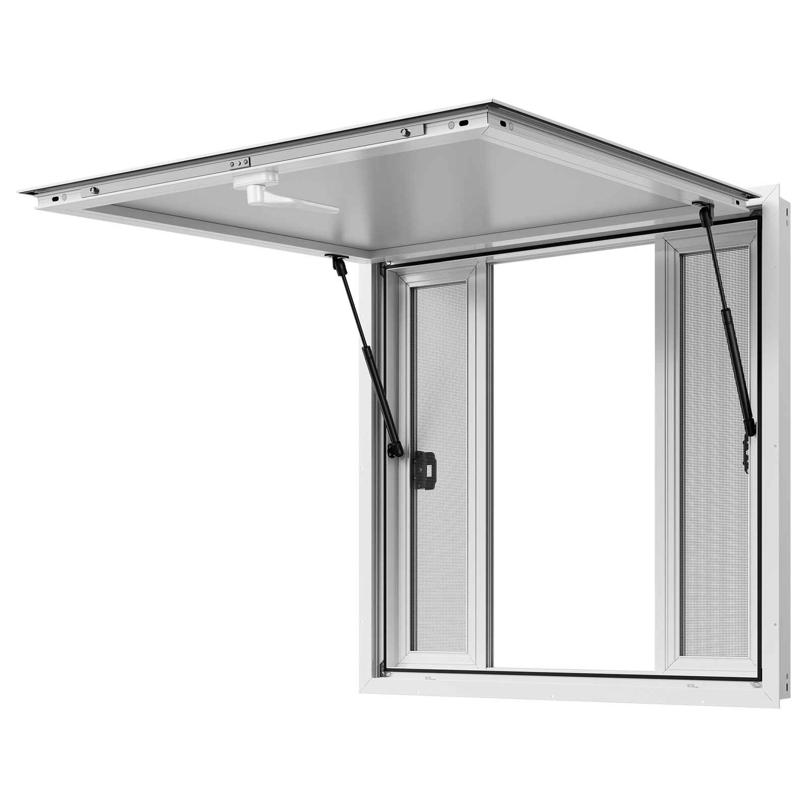 Uimoso 36x36in Aluminum Alloy Food Truck Service Window with Awning