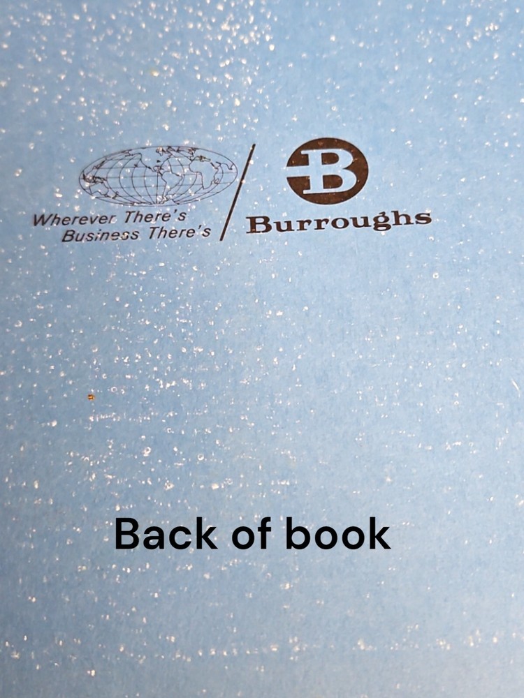 1965 Burroughs Accountant Machines Computing Calculators - Field Engineer 