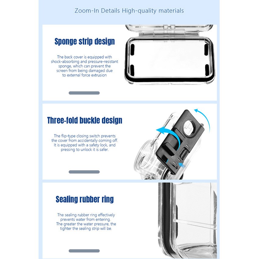 Camera Protective Case Waterproof Shell for DJI ACTION 5 PRO/4/3