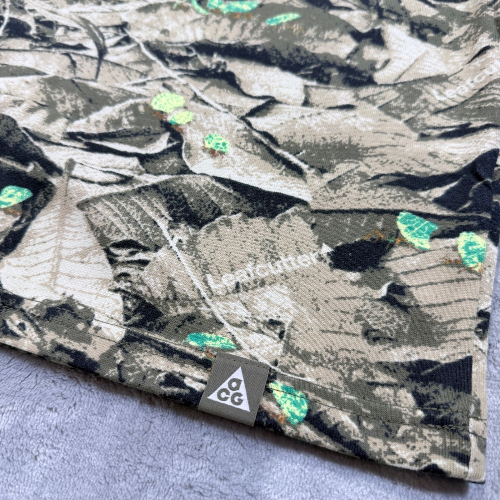 Nike ACG Dri Fit Leafcutter Loose Fit Men's 3XL T Shirt Camo hj0794-222