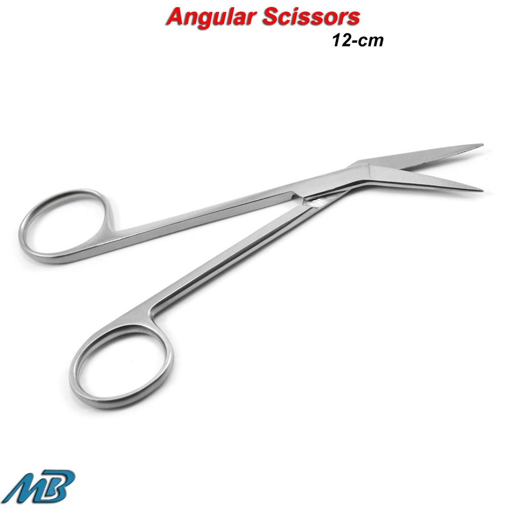 Dental Angular Scissor Suturing Surgical Veterinary Dissecting Instruments CE