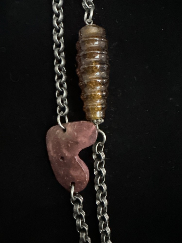 vintage silver boho necklace