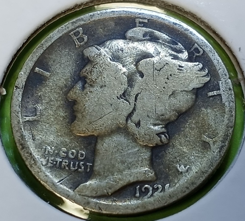 1921 Mercury Dime