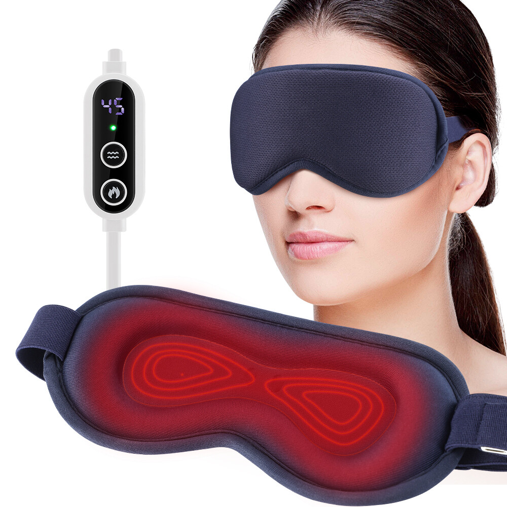 3D Cordless Heated Eye Mask Pad, Warm Compress For Puffy Eyes Dry Eye Relax Eye