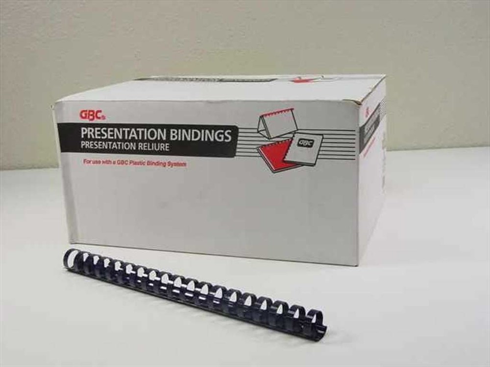 GBC 3/4" Navy Plastic Binding Combs - 82 Pieces 4014185