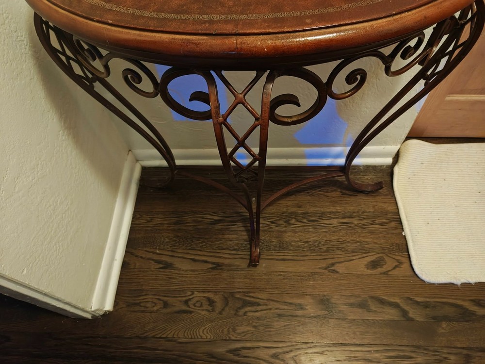 half moon entryway table