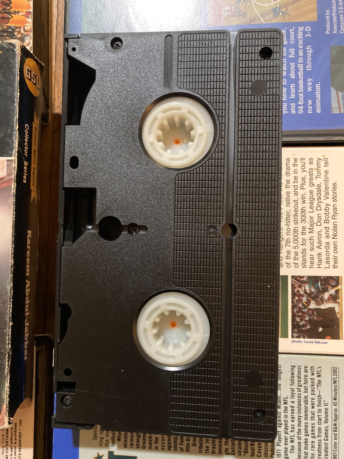 Greatest Sports Legends VHS lot of 7 Wilt Chamberlain NBA Basketball LA Lakers