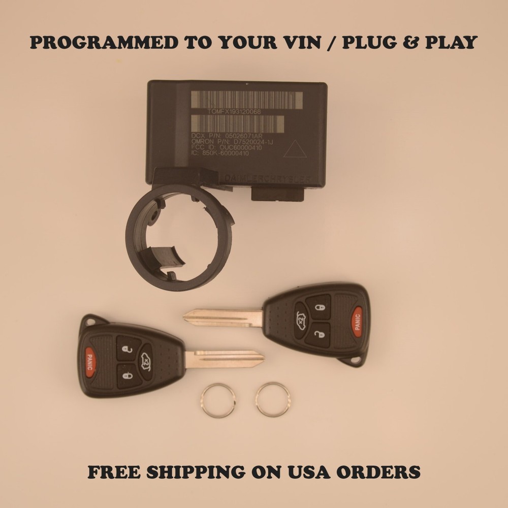 2008-2012 Jeep Liberty Wrangler Immobilizer 05026071AR Programmed Plug & Play