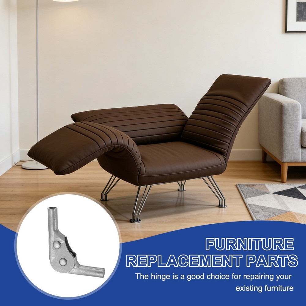 2Pcs Adjustable Sofa Hinge, 135 Degree Slanted 2 Gear Support Joint for Sofa