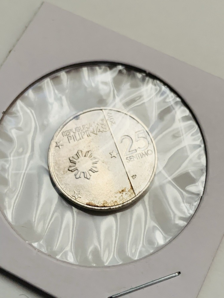 2019 Philippines Coin 25 Sentimo With Upper Mint Mark