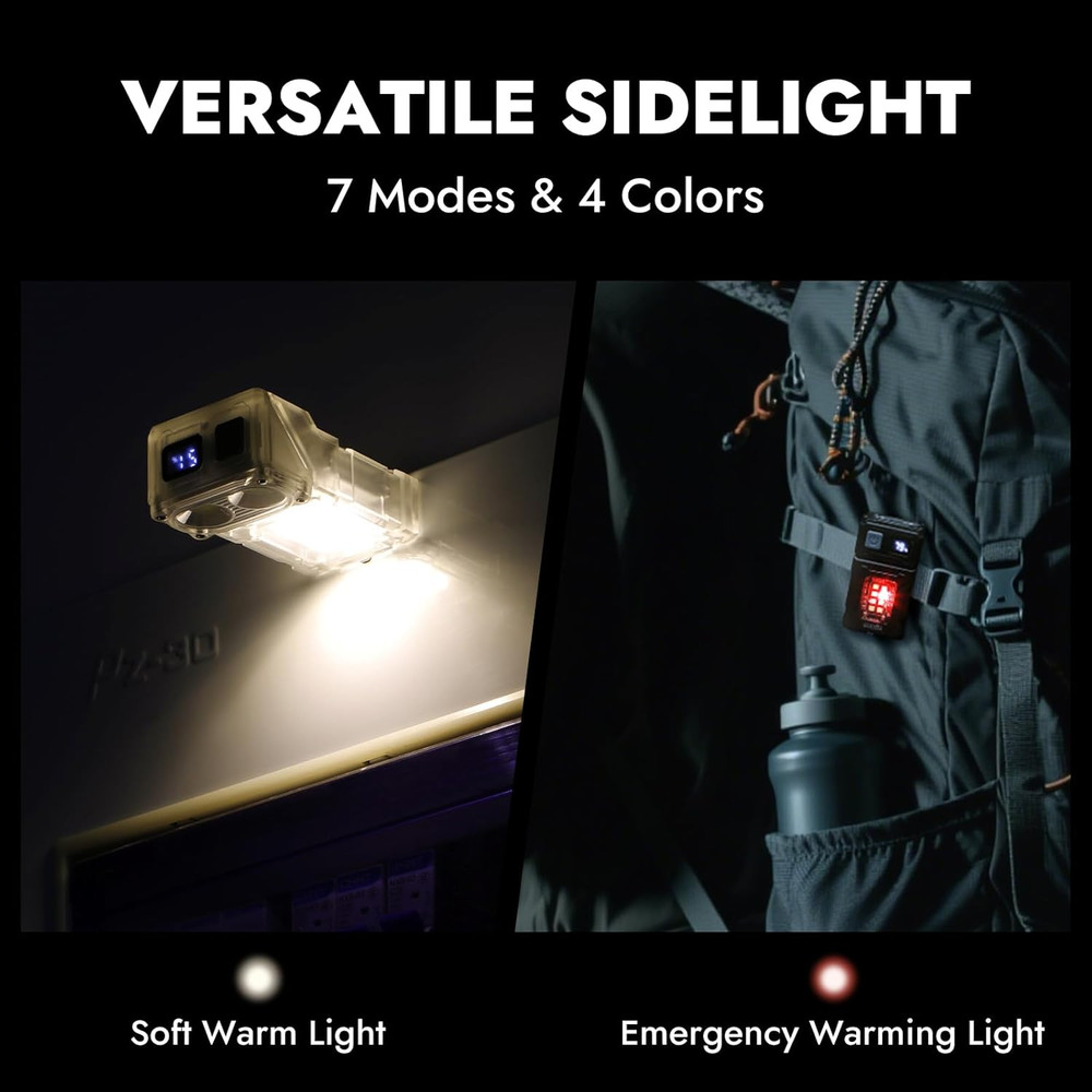 Rechargeable EDC Flashlight with Rotating Head – 800 Lumens Compact Magnetic Fla