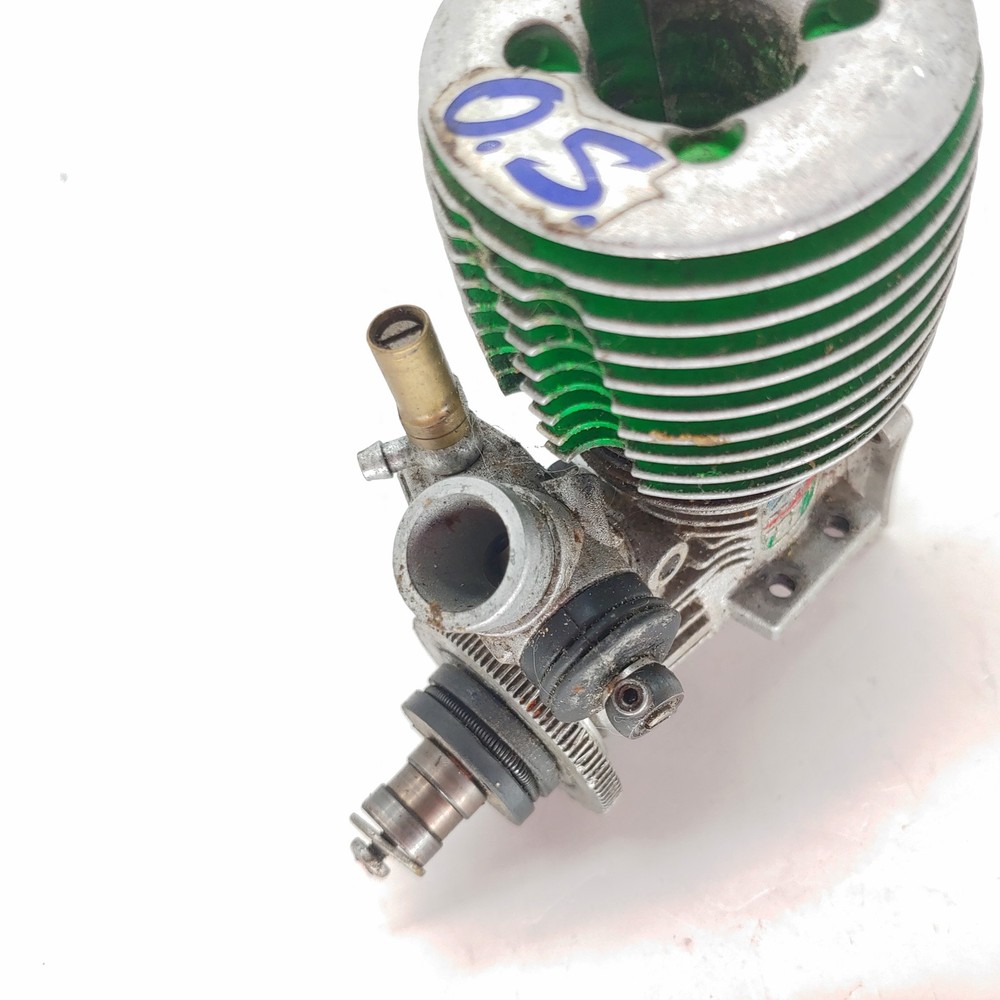 Rare O.S. Max 18TM Nitro RC Engine - Good Compression - Bad Carb