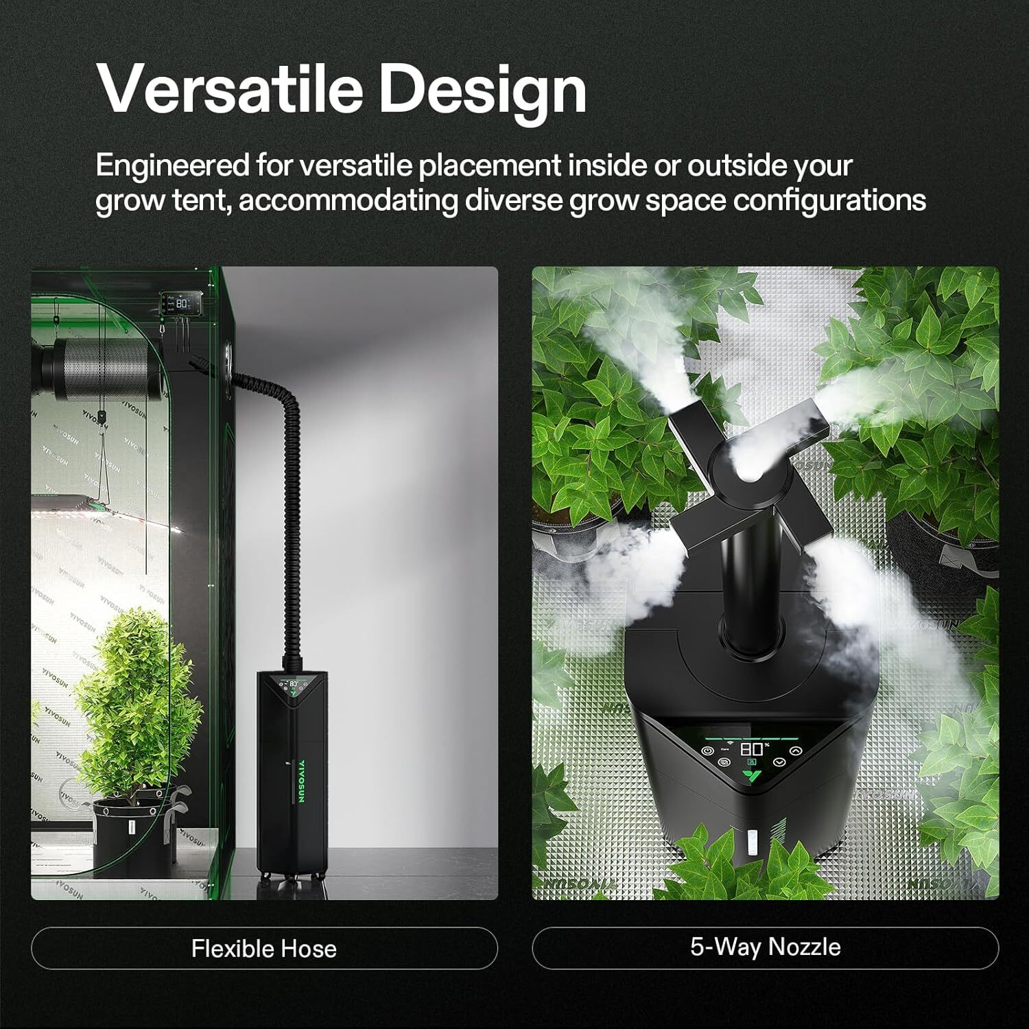 VIVOSUN H19 19L Wifi Environmental Plant Humidifier Smart Control Top Pannel