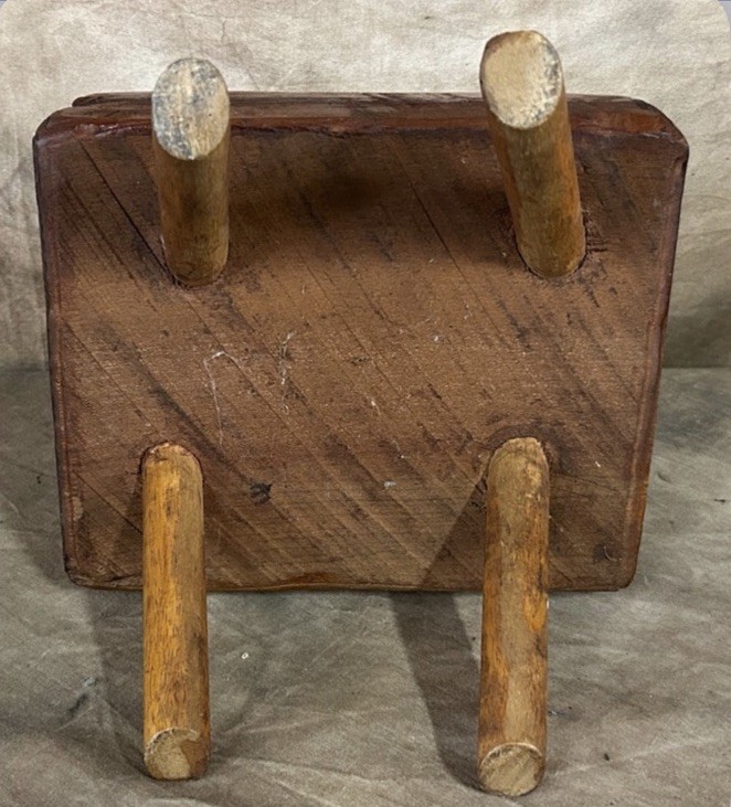 Antique Primitive Solid Wood Foot Stool
