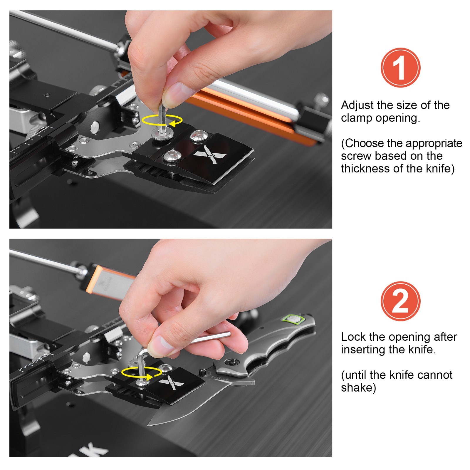 GEN3 Center Y Clamp for Knife Sharpening System, Fixed Angle