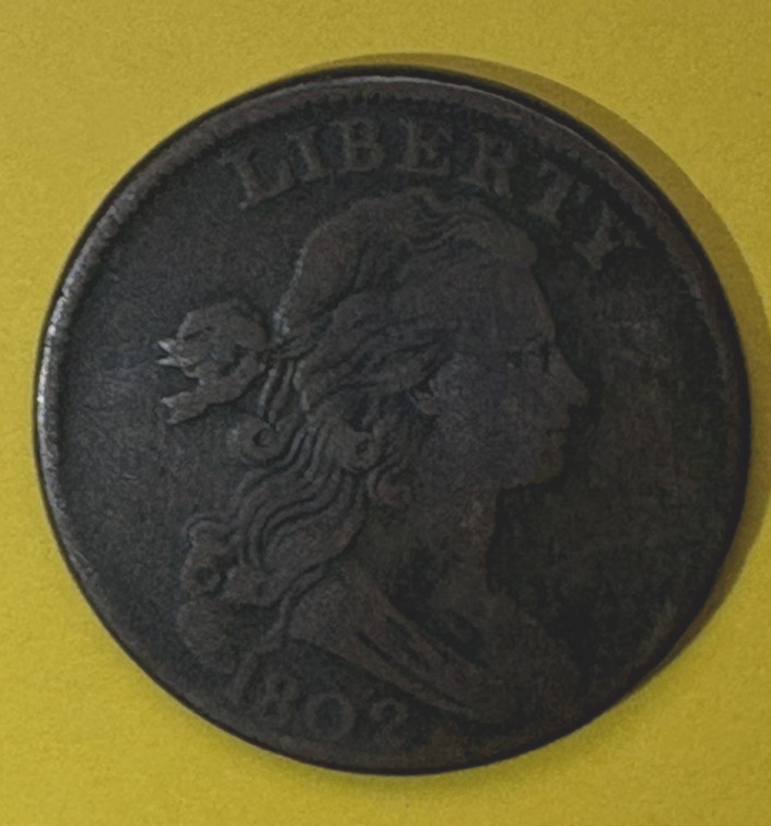 1802 VF Liberty Draped Bust Large Cent better Grade