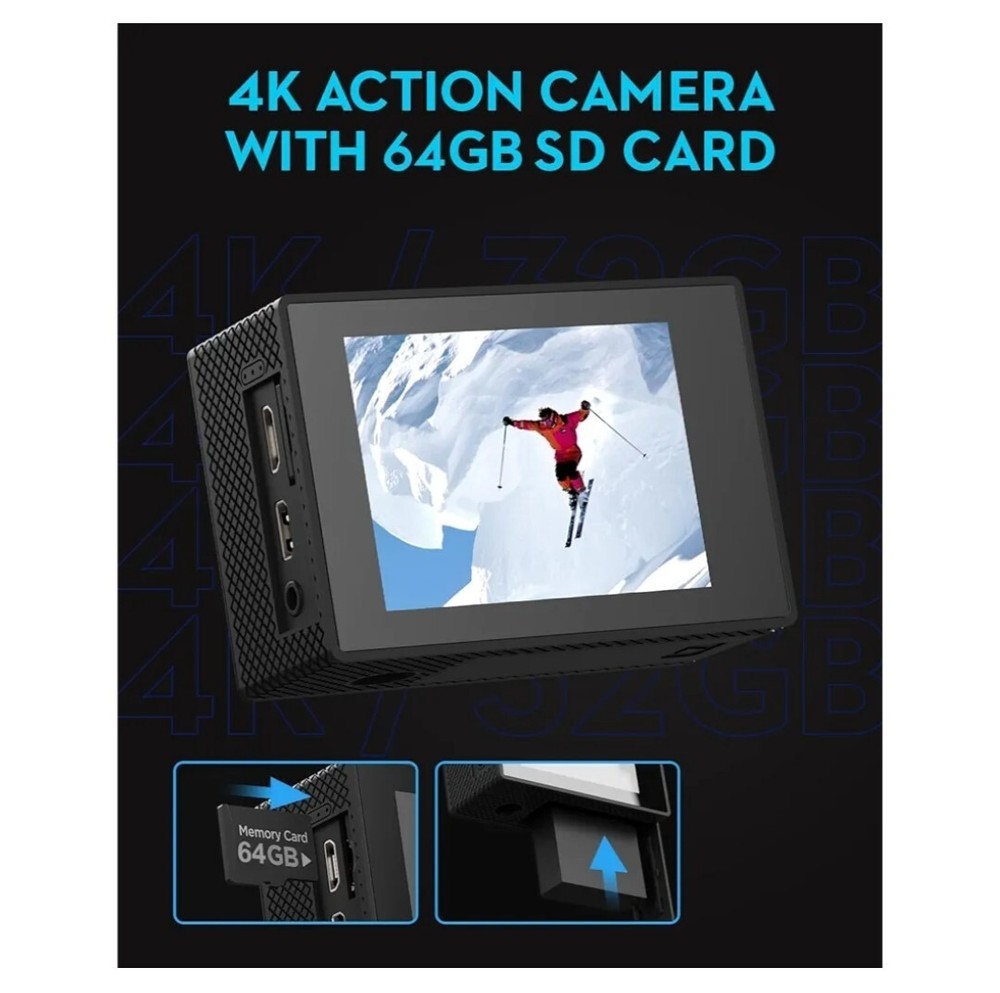 4K Action Camera 30fps