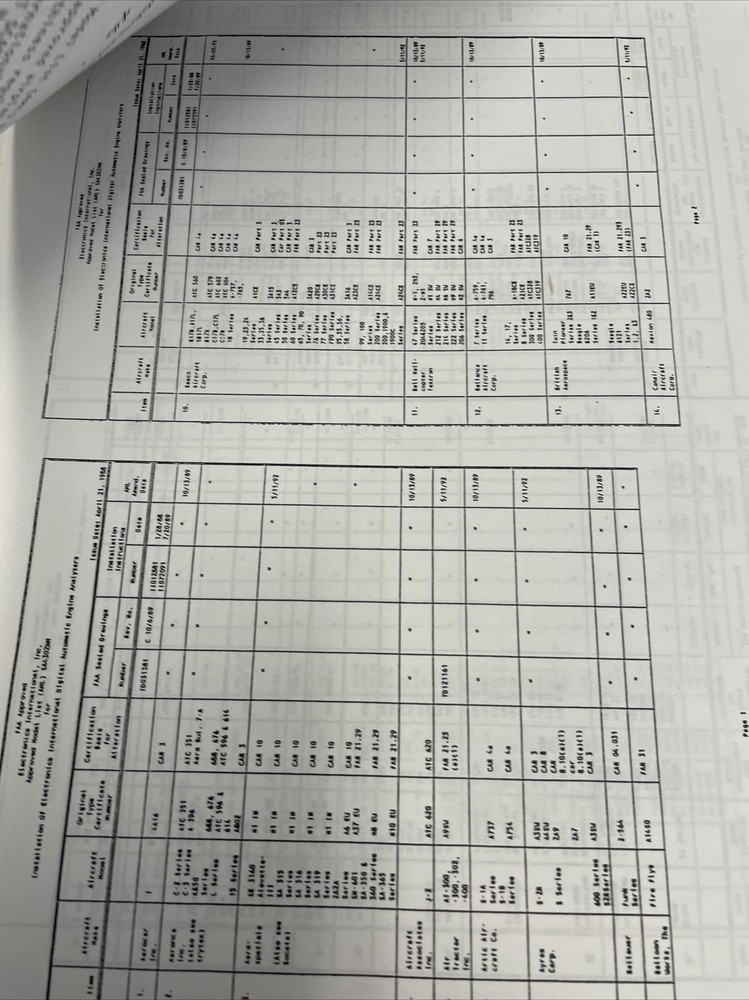 SR-8A Smart Engine Analyzer Operating And Installation Instructions Aviation USA