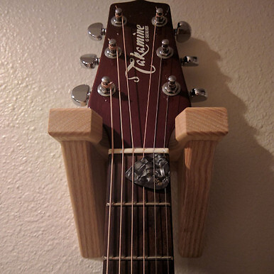 Solid Wood Classical Guitar Hanger | Red Oak