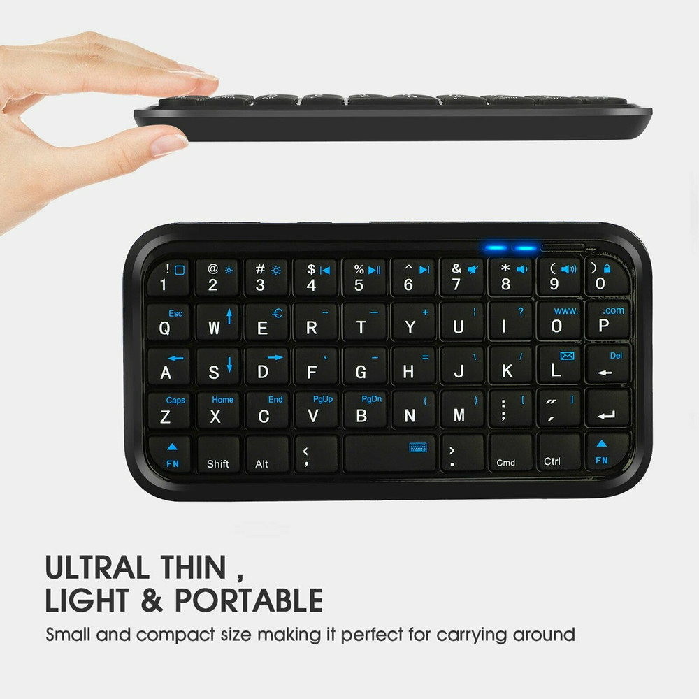 49 Keys Mini Wireless Bluetooth Keyboard Bluetooth 3.0 Keypad for XBox Phone PC