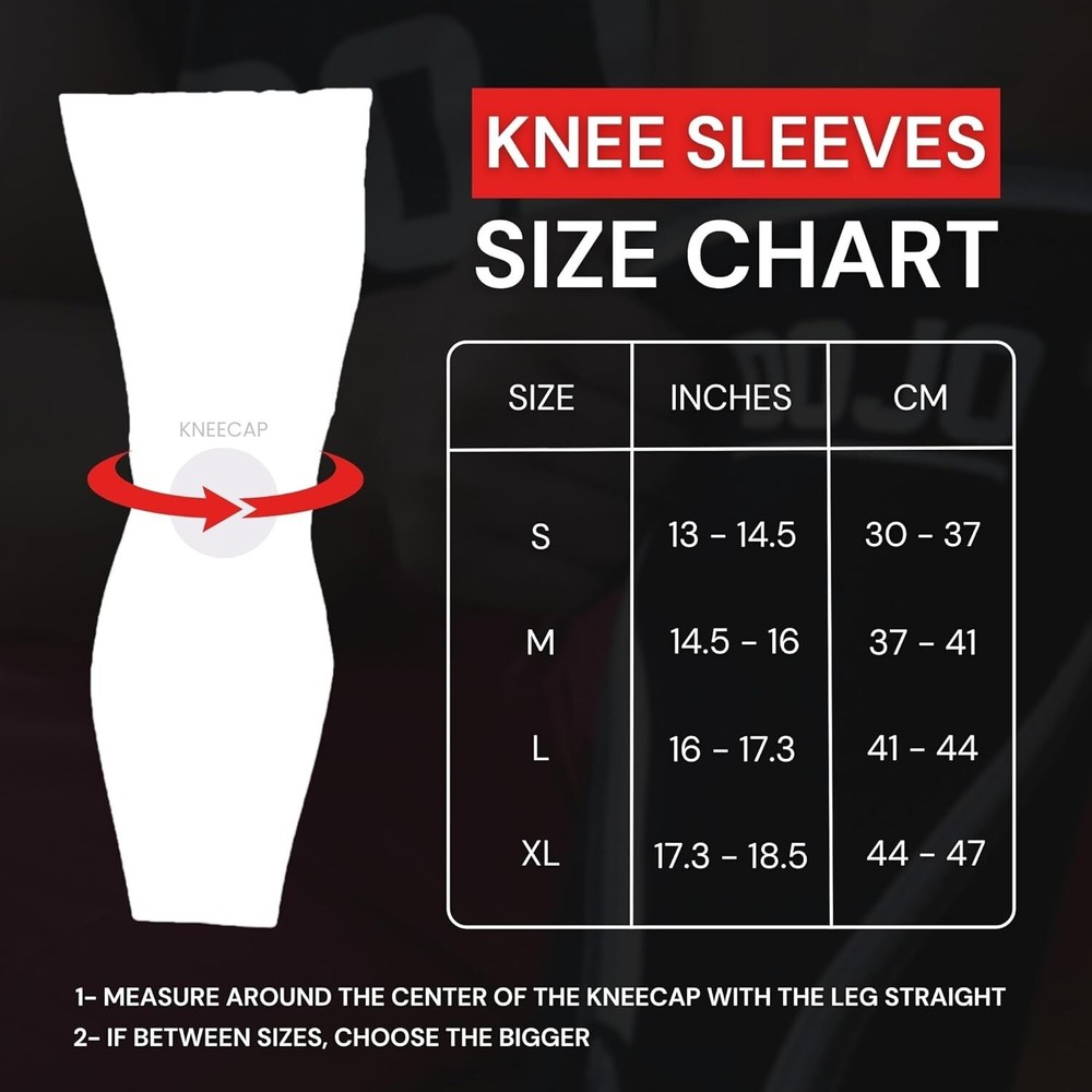 🆕1 (one) Dojo 7mm Weight Lifting Knee Sleeve Support & Compression size small