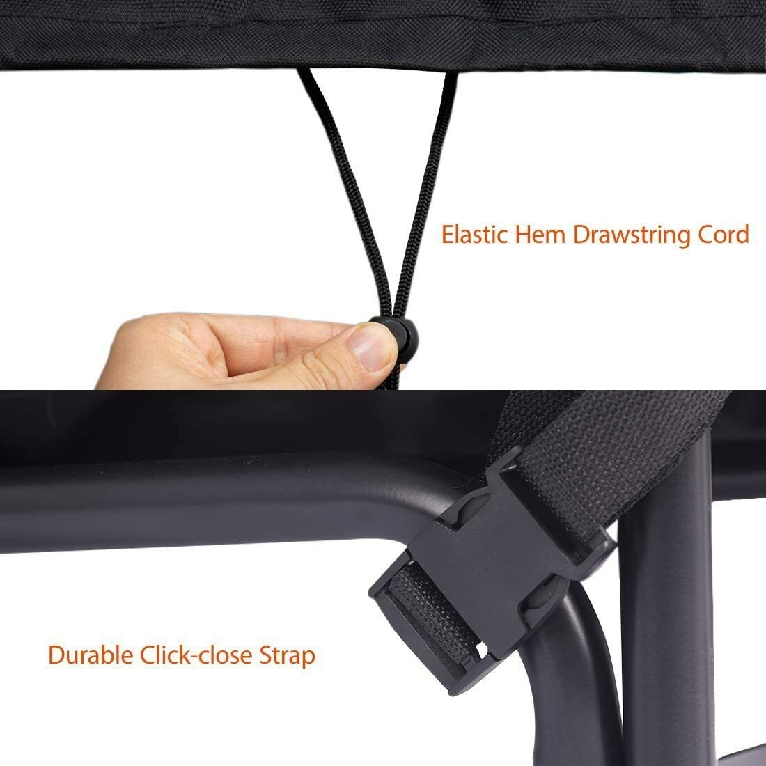 4Ft Heavy Duty Indoor Outdoor Firewood Storage Log Rack w/ Cover Combo Set Black